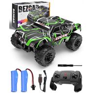 BEZGAR TS201 RC Cars-1:20 Remote Control Cars - 2WD,15 Km/h All Terrains Offroad Remote Control Truck - Rc Racing Car with 2 Rechargeable Batteries,Holiday Xmas Gift for Boys Kids,