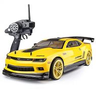 UJIKHSD RC Drift Racing Cars, 1/10 Scale Remote Control Race Cars, 2.4GHz 4WD Configuration with Headlights RC Street Off Road Fast Hobby Grade RC Drifting Trucks for Adults and Ki