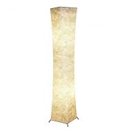 Chiphy Floor Lamp, CHIPHY Tall Lamp for Living Room, with White Fabric Shade and 2 LED Bulbs, Modern and Contemporary Standing Lamp for Bedroom and Office (101061 inches)