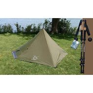 River Country Products Trekker Tent 1 Combo Pack with Trekking Poles, Ultralight Backpacking Tent