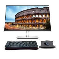 HP EliteDisplay E24q G4 24 Inch QHD IPS LED-Backlit LCD Monitor Bundle with HDMI, Blue Light Filter, MK270 Wireless Keyboard and Mouse Combo, Gel Pads