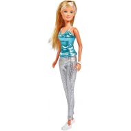 Simba 105733484 Love Shimmer Doll in a Fashionable Glitter Top and Trousers, with Watch and Sneakers, Only One Item Included