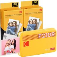 [아마존베스트]KODAK Mini 2 Plus Retro Mobile 10 X 15 Photo Printer, and Polaroid Instant Pictures print in premium quality on the go with your mobile phone, mobile photo printer for smartphone (
