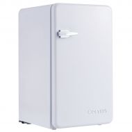 Daewoo COSTWAY Compact Refrigerator, 3.2 cu. ft. Single Door, Small Under Counter Mini Refrigerator, Fridge Freezer Cooler Unit w/Handle for Dorm, Office, Apartment (WHITE)