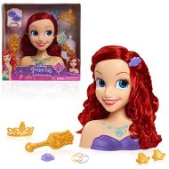 Disney Princess Ariel Styling Head, Red Hair, 10 Piece Pretend Play Set, The Little Mermaid, by Just Play