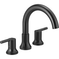 Delta Faucet Trinsic 2-Handle Widespread Roman Tub Faucet, Black Tub Faucet, Roman Bathtub Faucet, Delta Roman Tub Faucet, Tub Filler, Matte Black T2759-BL (Valve Not Included)