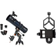 Celestron 31045 AstroMaster 130 EQ Reflector Telescope with Basic Smartphone Adapter 1.25 Capture Your Discoveries