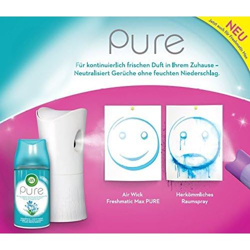  Airwick Air Wick Freshmatic Max Automatisches Duftspray Nachfueller, PURE Fruehlingsfrische, Duo-Pack, 2 Stueck