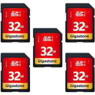 Gigastone 32GB 5 Pack SD Card UHS-I U1 Class 10 SDHC Memory Card High Speed Full HD Video Canon Nikon Sony Pentax Kodak Olympus Panasonic Digital Camera