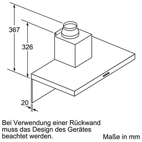  [아마존베스트]Bosch Hausgerate Bosch DWB66BC50 Series 2 Wall Setting, Width 60 cm, Stainless Steel, Choice of Recirculation or Exhaust Motion, DirectSelect Operation, Intensive Level, Metal Grease Filter (Dishwa