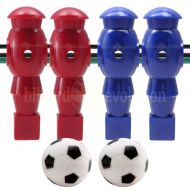 Billiard Evolution 4 Red and Blue Robotic Foosball Men and 2 Soccer Balls