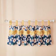 [아마존베스트]Brandream Baby Valance Daisy Curtain Panels Vintage Newborn Infant Toddler Nursery Room Sunflower Window Treament 100% Cotton, 1 Pack