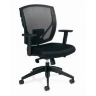 Offices To Go Atwater Mesh Back SynchroTilt Task Chair Black Mesh Fabric Seat/Black Mesh Back/Black Frame