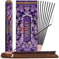 인센스스틱 TRUMIRI Violet Incense Sticks And Incense Stick Holder Bundle Insence Insense Hem Incense Sticks