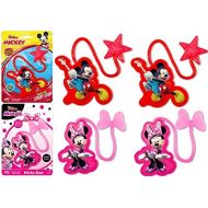 JA-RU Sticky Hand Stretchy Snap Toys Disney Mickey & Minnie (4 Packs Assorted) Disney Junior Stretchy Hands Birthday Toy Supplies for Kids, Pinata Filler, Bulk Toys, Stocking Stuffers 78