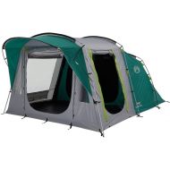 Coleman 콜맨 Tent Oak Canyon 4인용 가족 텐트 2개의 엑스트라 다크 슬리핑 캐빈이 포함된 4인용 캠핑 텐트 방수 쉬운설치