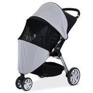Britax B-Agile, B-Free, Pathway Single Stroller UPF 50+ Sun and Bug Cover Full Ventilation Netting + Encloses Front and Sides of Stroller