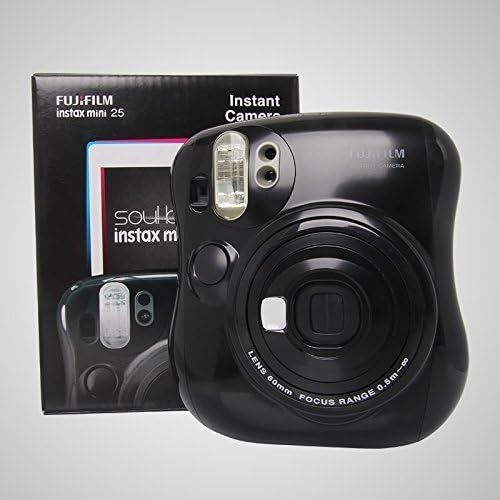 후지필름 Fujifilm Instax MINI 25 Instant Film Camera, Black