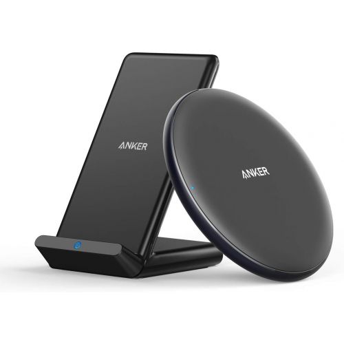 앤커 Anker Wireless Chargers Bundle, PowerWave Pad & Stand, Qi-Certified Compatible iPhone 11, 11 Pro, 11 Pro Max, Xs Max, XR, XS, X, 8, 8 Plus, 10W for Galaxy S20 S10 S9, Note 10 Note