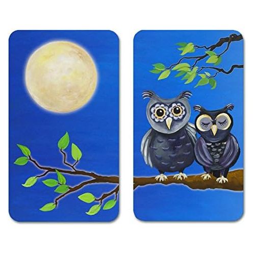  [아마존베스트]Wenko 2521455500 Universal Hob Cover Plate with Owls Design [Set of 2]