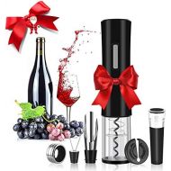 [아마존베스트]Rovtop Electric Corkscrew, Stainless Steel Automatic Wine Bottle Opener Set with Foil Cutter