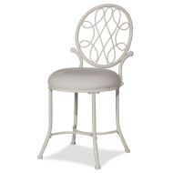 Hillsdale Furniture Vanity Stool in White Color