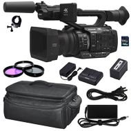 AOM Panasonic?AG-UX180 4K Premium Professional Camcorder?w/ 5900 mAh Battery, Charger, AC Adapter 64GB SD Card UV Filter Polarizing Filter (CPL) Fluorescent Daylight Filter (FL-D) - In