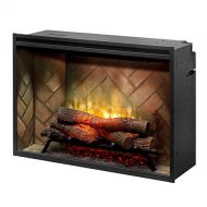 DIMPLEX REVILLUSION Electric Fireplace, Gloss Black