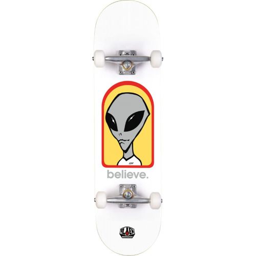  Alien Workshop Believe White Complete Skateboard - 8 x 31.625