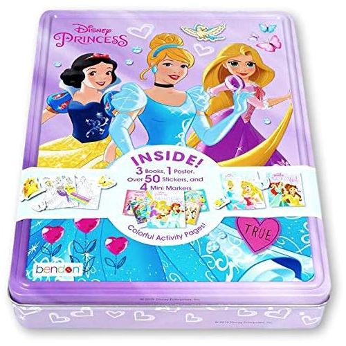 디즈니 Disney Princess Activity Set for Girls (Coloring Stickers in Decorative Tin)
