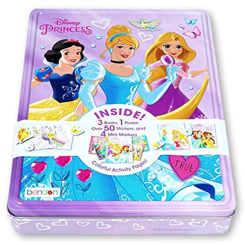 디즈니 Disney Princess Activity Set for Girls (Coloring Stickers in Decorative Tin)