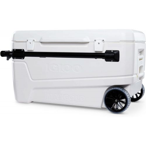  [아마존베스트]Igloo 110 Qt Glide Pro Portable Large Ice Chest Wheeled Cooler