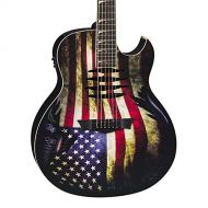 Dean Guitars Dean Mako Dave Mustaine Acoustic-Electric Guitar, USA War Torn Flag