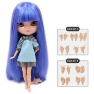 Fortune Days Toys Store Dream fairy ICY dolls Fortune Days Toys 12 inch nude doll with natural skin and small breast joint body like blythe. (BL72166208, 30cm)