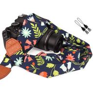 Elvam Scarf Camera Neck Shoulder Strap Belt for Women/Men Compatible with DSLR/SLR/DC/Instant Camera/Portable Printer/Phone Case, A