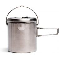 Solo Stove Pot 1800 Stainless Steel Companion Pot great Cookware for Backpacking Camping Survival Backpacking Kitchen and Cooking simple Equipment Set and Accessories for Hiking Ca