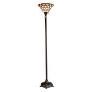 Dale Tiffany Lamps Dale Tiffany Peacock Torchiere Floor Lamp