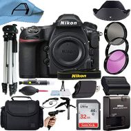 Nikon intl D850 DSLR Camera Body 45.7MP CMOS Sensor with SanDisk 32GB Memory Card, Case, Tripod, Filters and A-Cell Accessory Bundle (Black)