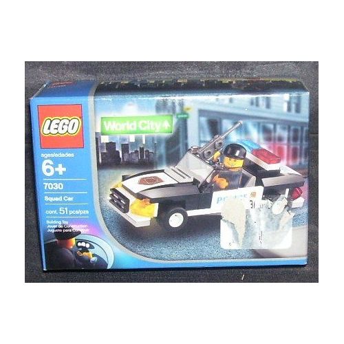  LEGO World City Squad Car, 7030, 51 Pieces, Police