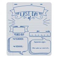 [아마존베스트]Canopy Street Note Book First & Last Day of School Reusable Dry Erase Chalkboard Style Sign Photo Prop Set - Easy Clean Back to School and Last Day Sign - Notebook Design 10 x 12