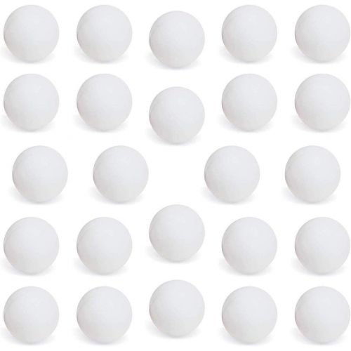  Totem World 24 White Beer Pong Balls - 38mm Ping Pong Washable Plastic for Decoration, Crafts or Party Game Balls
