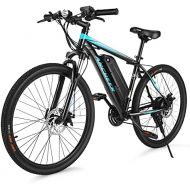 ANCHEER 350/500W Electric Bike 26/27.5 Adults Electric Bicycle/Electric Mountain Bike, 20MPH Ebike with Removable 7.8/10/10.4Ah Battery, Professional 21/24 Speed Gears