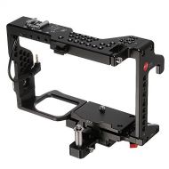 JTZ DP30 Camera Cage with Quick Release Plate and Hot Shoe for Panasonic GH5 GH5s DSLR Camera Flash Speedlite