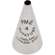 PME Seamless Stainless Steel Supatube Decorating Tip, Writer, no. 4