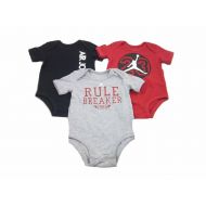 Michael Jordan Jordan Jumpman 3 Pack Baby Bodysuits (9/12 Months, Multi Color Rule Breaker)