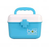 WCJ Blue Household Medicine Box First Aid Small Medicine Box Family Medical Box Medicine Storage Box Portable Portable Children Medicine Box (Size : S)