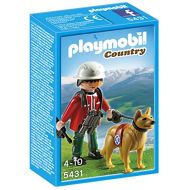 Playmobil Mountain Rescuer with Search Dog Playset