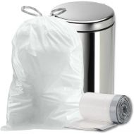 Plasticplace Custom Fit Trash Bags simplehuman (x) Code H Compatible, 8-9 Gallon, 30-35 Liter,18.5 x 28, 200 Count, White