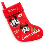 Disney Store Minnie Mickey Mouse Holiday My First Christmas Stocking 2017