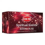 인센스스틱 HEM Buddha Bliss Natural Masala Meditation Incense Sticks - 12 Packets (15g Each)
